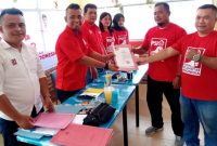 Markus Kaide Hulu selaku Ketua DPD PSI Kota Gunungsitoli, saat mempersiapkan PSI menjadi salah satu partai politik yang menjadi pilihan rakyat di Kota Gununsitoli. ISTIMEWA/BALUSENIAS.COM