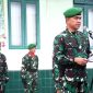 Komandan Kodim 0213/Nias, Letkol Infanteri Torang Parulian Malau, membacakan Amanat Panglima Kodam I/Bukit Barisan. ISTIMEWA/BALUSENIAS.COM