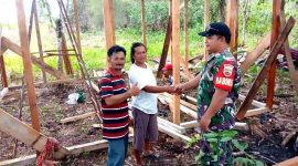 Sertu Filemo Zalukhu menghibahkan sebidang lahan dan membangun rumah sederhana untuk keluarga kurang mampu di Desa Mo'awo Kecamatan Lahewa, Kabupaten Nias Utara. ISTIMEWA/BALUSENIAS.COM
