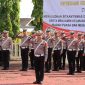 Seluruh personel Polres Nias disiapkan untuk turut menjaga keamanan dan ketertiba serta kelancaran lalu lintas menjelang dan setelah perayaan Hari Raya Idul Fitri 1446 Hijriah. JAMIL MENDROFA/BALUSENIAS.COM 