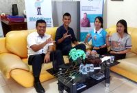 Manajer PT PLN Area Nias, Evan Suseno Sirait, menjelaskan penyebab padamnya listrik kepada awak media. NIASTI ZALUKHU/BALUSENIAS.COM