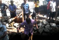 Peletakan Batu Pertama pembangunan BPU Desa Hilizoi Kecamatan Gido, Kabupaten Nias pada Rabu (15/8/2018) pagi. TOROTODO NDRAHA/BALUSENIAS.COM