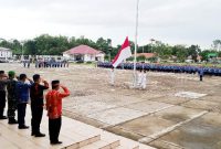 Upacara Peringatan Hari Pendidikan Nasional di Alun-alun Nias Utara pada Jumat, 2 Mei 2025. JOJOR MASIHOL MARITO/BALUSENIAS.COM