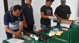 Barang bukti yang diserahkan Tim Intelijen TNI kepada Satuan Reserse Narkoba Polres Nias pada Selasa, 3 Juni 2025 sore. ISTIMEWA/BALUSENIAS.COM