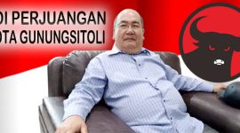 Sekretaris DPC Partai Demokrasi Indonesia Perjuangan Kota Gunungsitoli, Adrianus Zega. 