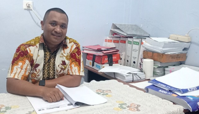 Kepala Bidang Sumber Daya Air Dan Cipta Karya pada Dinas Pekerjaan Umum Dan Tata Ruang Kabupaten Nias Barat, Rahman Muttaqien Purba. JOJOR MASIHOL MARITO/BALUSENIAS.COM