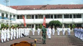 Sebanyak 40 pelajar dari 10 sekolah di Kota Gunungsitoli, akan bertugas untuk mengibarkan dan menurunkan bendera Merah Putih pada Minggu, 17 Agustus 2025 besok. ISTIMEWA/BALUSENIAS.COM