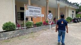 Kantor Dinas Pendidikan Kabupaten Nias. TEMAZARO ZEBUA/BALUSENIAS.COM